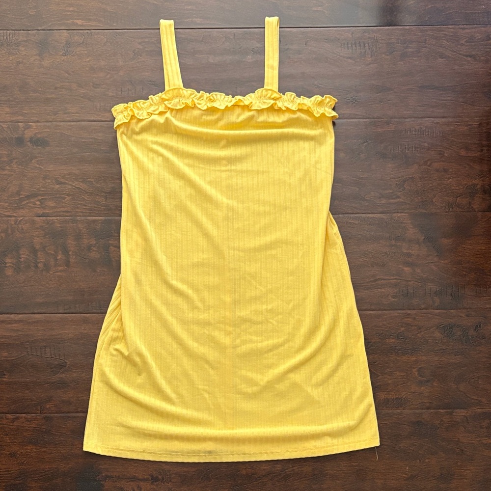 Chloe & Katie Yellow Ruffle Dress